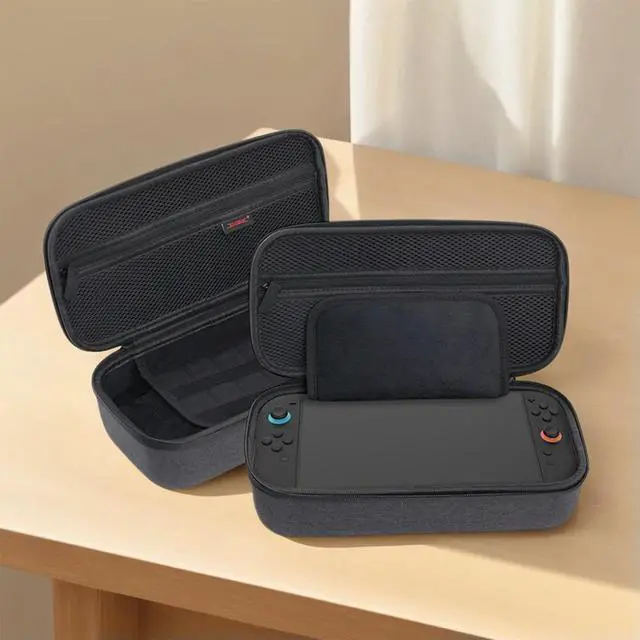 Alt view image 3 of 8 - Carrying Case with 8-Bit Game Cartridge Box Portable Bag Carrying Bag for Switch 2 Game Console & Accessories