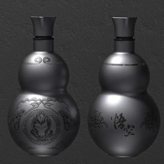 Alt view image 2 of 8 - 500ml Gourd Water Bottle Stainless Steel Wu Kong Water Kettle Retro Style Water Bottle for Cold Hot Beverages