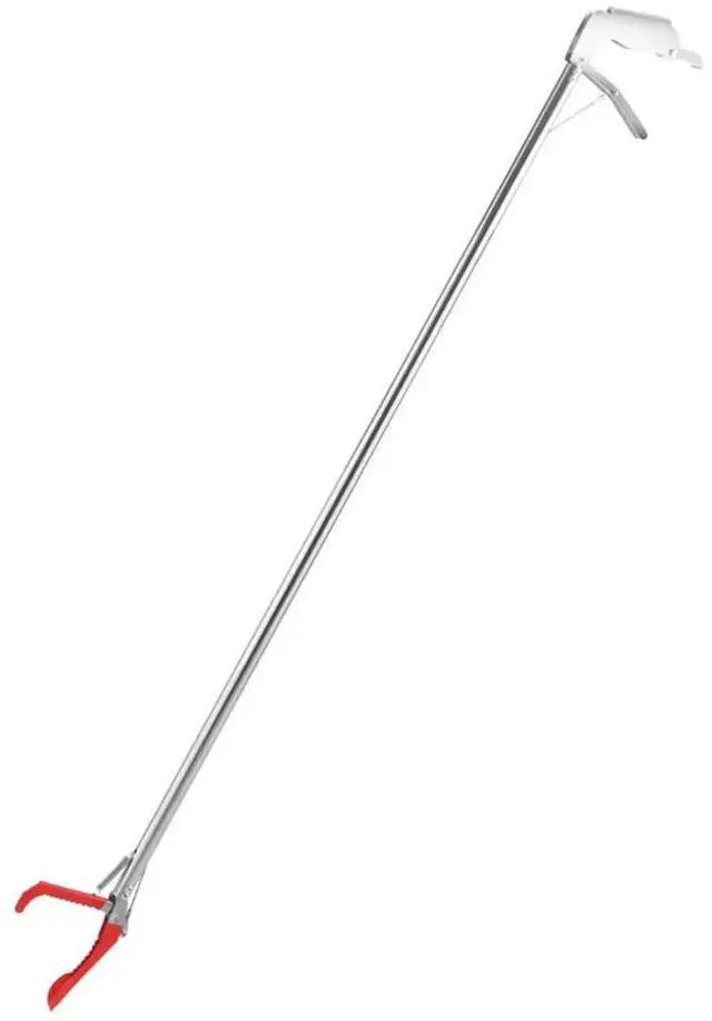 Alt view image 5 of 8 - 1.5M Foldable Snake Tongs Snake Hook Pliers Wide Jaw Stainless Steel Pick Up Tool Garbage Clip To Catch Loach Crab Rubbish Clip