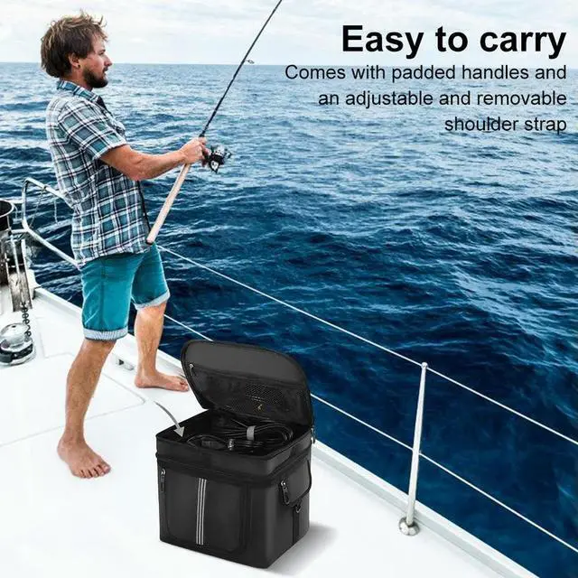 Alt view image 7 of 8 - Portable Power Station Bag Waterproof Travel Carrying Bag Dustproof Multiple Pockets for Ecoflow River 2 Pro/Ecoflow River 2 Max