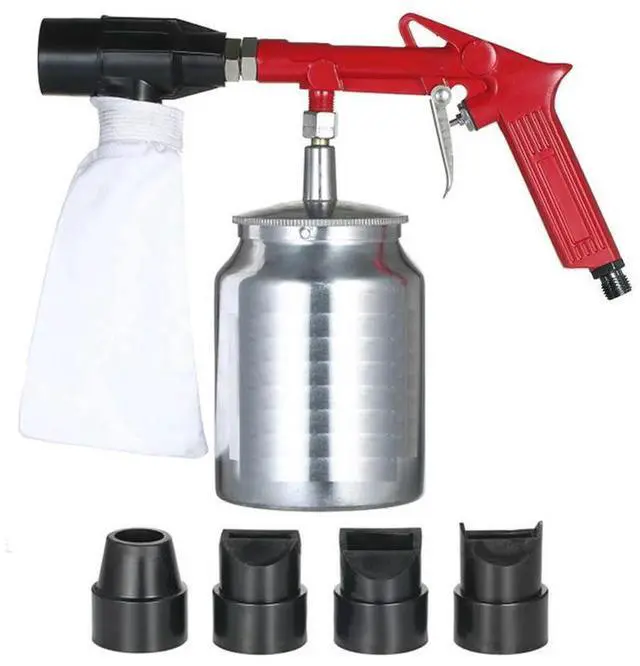 Alt view image 6 of 8 - Anti-rust Sandblaster Handheld Pneumatic Sand Blasting Machine Glass Sprayer Sandblasting Machine with Small Nozzle PS-11R