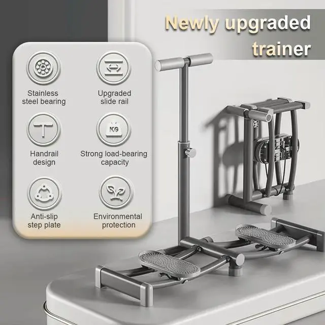 Alt view image 7 of 7 - Pelvic Floor Muscle Training Device LCD Display Indoor Ski Training Equipment Non-Slip for Body Muscle Strengthening Accessories