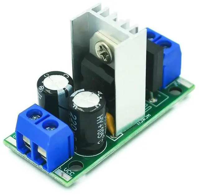 Alt view image 2 of 6 - L7805 L7812 LM7805 LM7812 DC/AC Three Terminal Voltage Regulator Power Supply Module 5V 9V 12V Output Max 1.2A