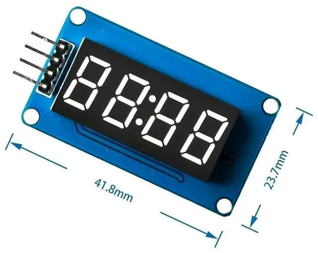 Main image of TM1637 LED Display Module For 7 Segment 4 Bits 0.36 Inch Clock RED Anode Digital Tube Four Serial Driver Board Pack