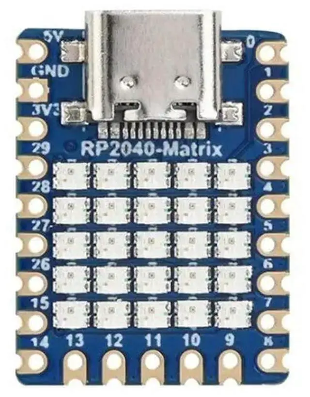 Alt view image 2 of 2 - Raspberry PI RP2040 Pico Micro development board Matrix 5×5RGB LED matrix module