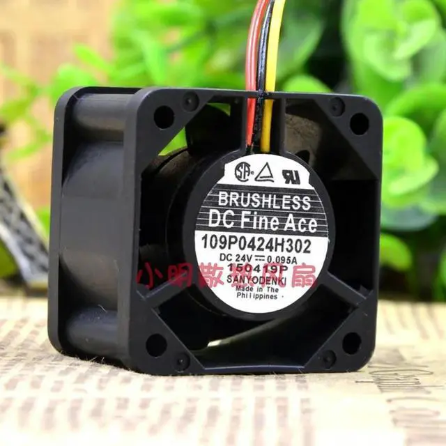 Alt view image 2 of 2 - SSEA Fan For Sanyo 109P0424H302 4028 24V 0.095A 4cm Inverter Cooling Fan 40x40x28mm