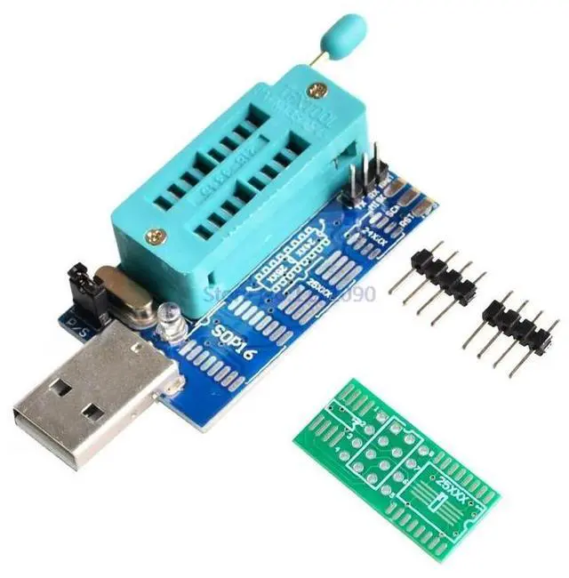 Main image of Bios Board MX25L6405 W25Q64 USB Programmer LCD Burner CH341 Progammer for 24 25 Series