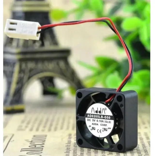 Alt view image 2 of 4 - Cooling Fan Radiator for ADDA AD0205LB-G50 2510 Double Ball Bearing 5V 0.10A High Air Volume 25*25*10mm