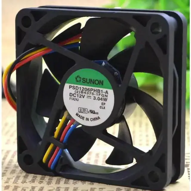 Alt view image 2 of 2 - Cooler Fan for PSD1206PHB1-A 12V 3.04W Chassis Server Cooling Fan 6015 60 *60 * 15MM