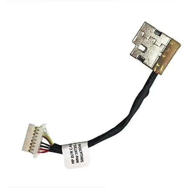 Alt view image 3 of 3 - DC Power Jack with Cable Socket Plug Connector Port Replacement  For 17-by L22528-001 799735-S51 799735-F51 799735-Y51