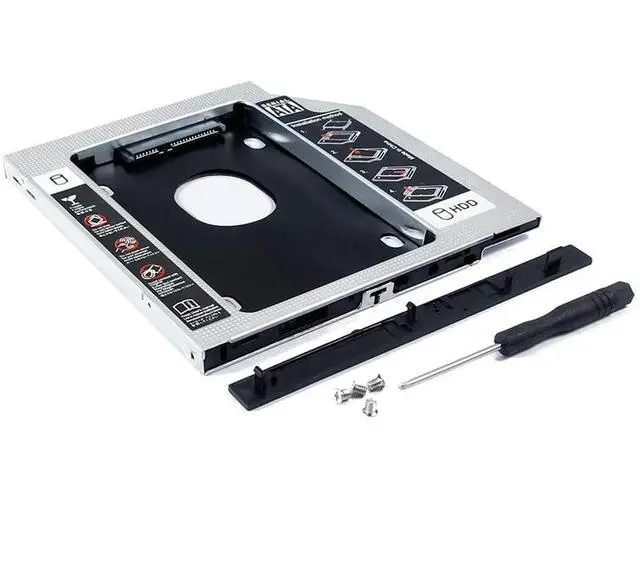 Alt view image 2 of 4 - 12.7mm 2nd SATA HDD SSD Hard Drive Caddy for Optiplex 790 780 990 7010 755 3020 960 7020