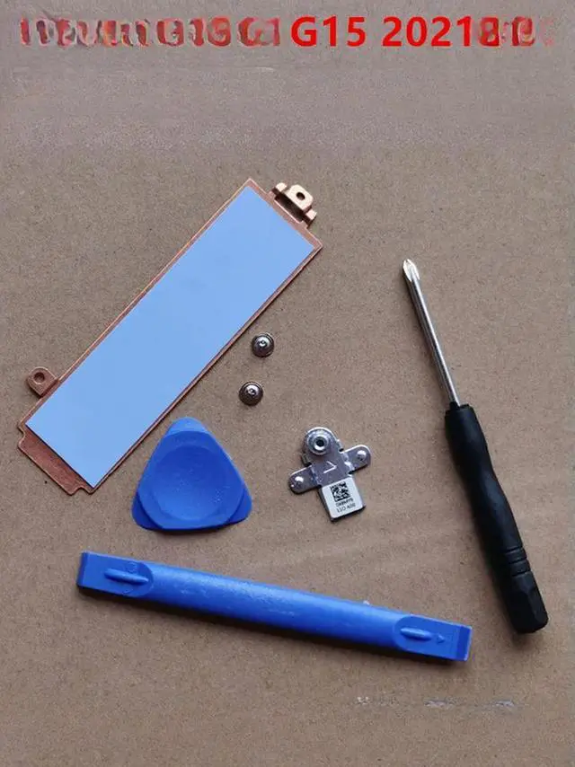 Alt view image 2 of 3 - for  G15 5510 5511 5515 SSD hard drive mounting bracket+set of hard drive heat sinks