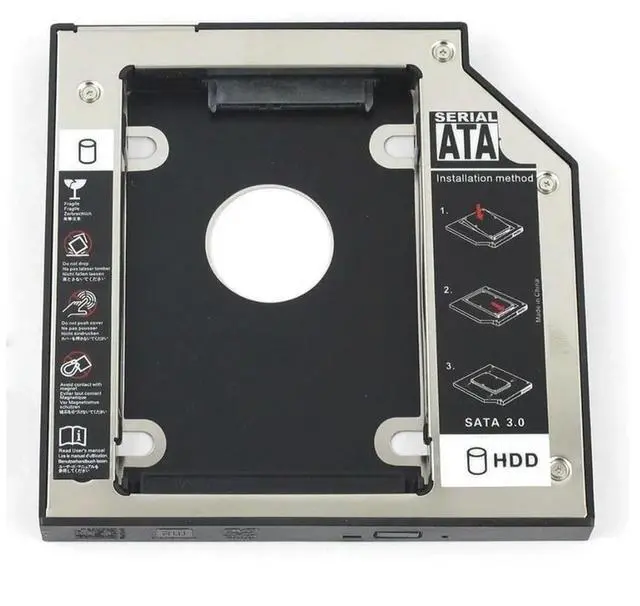 Main image of SATA 2nd Hard Drive Adapter HDD Caddy For Elitebook 8460p 8460W 8470P 8470W 8560p 8570p 8760p