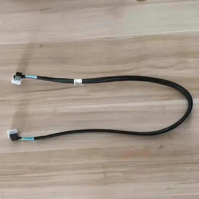 Main image of Mini SAS HD SFF-8643 Angled Data Cable Array Card Hard Drive Backplane Connection Cable