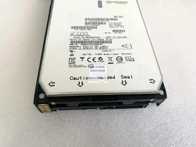 Alt view image 3 of 6 - 782669-B21 761497-001 6T SAS 6G 7.2K 3.5 inch server hard drive
