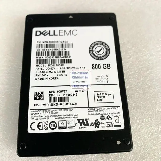 Main image of R750 800GB 12G SAS MU TLC SSD GW8T1 MZ-ILT800C
