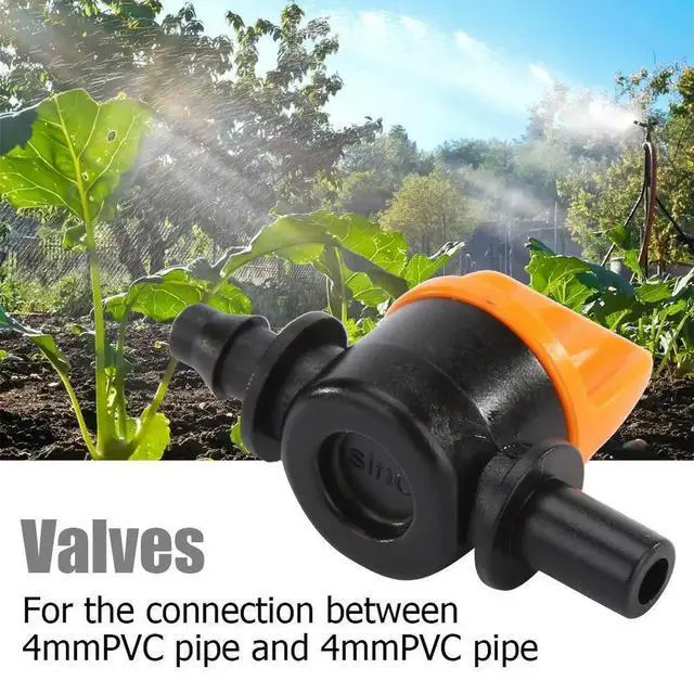 Alt view image 3 of 4 - 10pcs Barbed Plastic Ball Valves Excellent Craftsmanship Well Durability Garden Irrigation Connectors for 4/7mm Hose