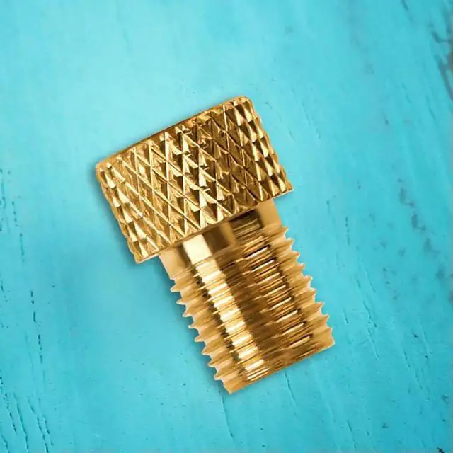 Alt view image 3 of 4 - 5pcs Bike Pump Tire Adapter Aluminum Alloy Bike Tire Air Valve Copper Bike Tire Air Valve Connector Bicycle Parts