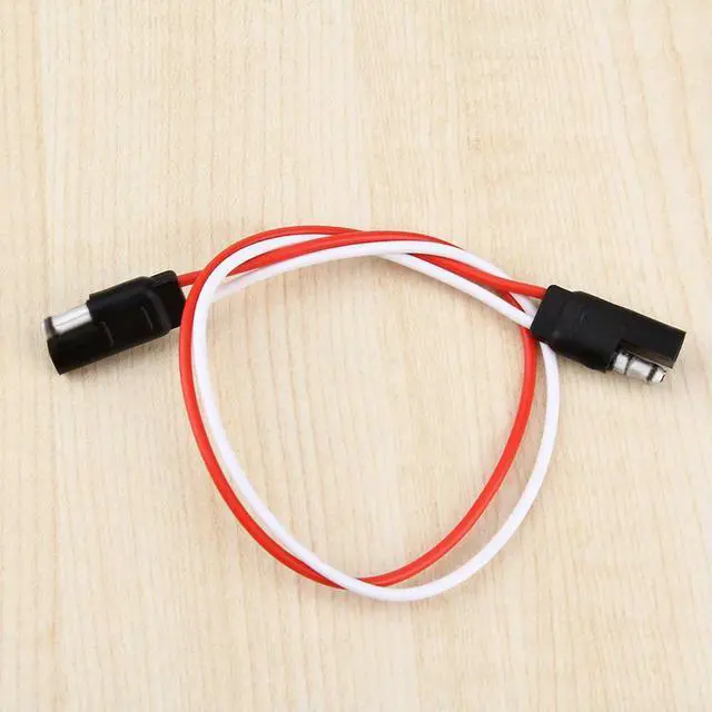 Alt view image 2 of 4 - Flat Wire Connector Professional 2-Pin Plug Trailer Light Wiring Harness for Car Taillight Signal Synchronization Display