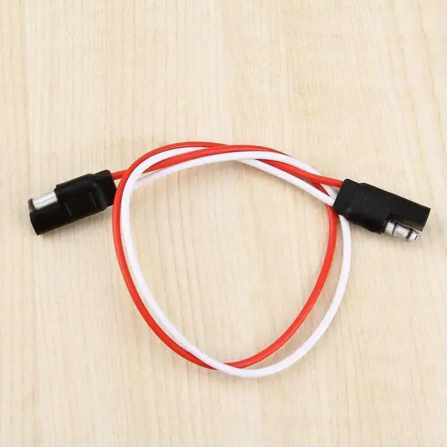 Alt view image 3 of 4 - Flat Wire Connector Professional 2-Pin Plug Trailer Light Wiring Harness for Car Taillight Signal Synchronization Display