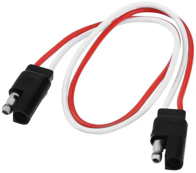 Alt view image 4 of 4 - Flat Wire Connector Professional 2-Pin Plug Trailer Light Wiring Harness for Car Taillight Signal Synchronization Display