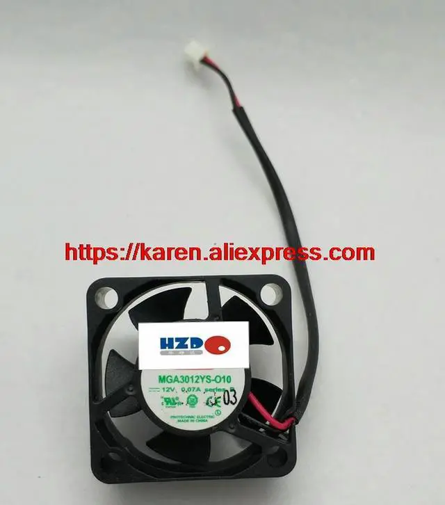 Alt view image 2 of 3 - HZDO 3010 D12V 0.07A 30x30x10mm Cooling fan YY3010H2B YY3010H2S MGA3012YS-O10 F3010EB-12UCV YM1203PFB2 MGA3012ZB-O10