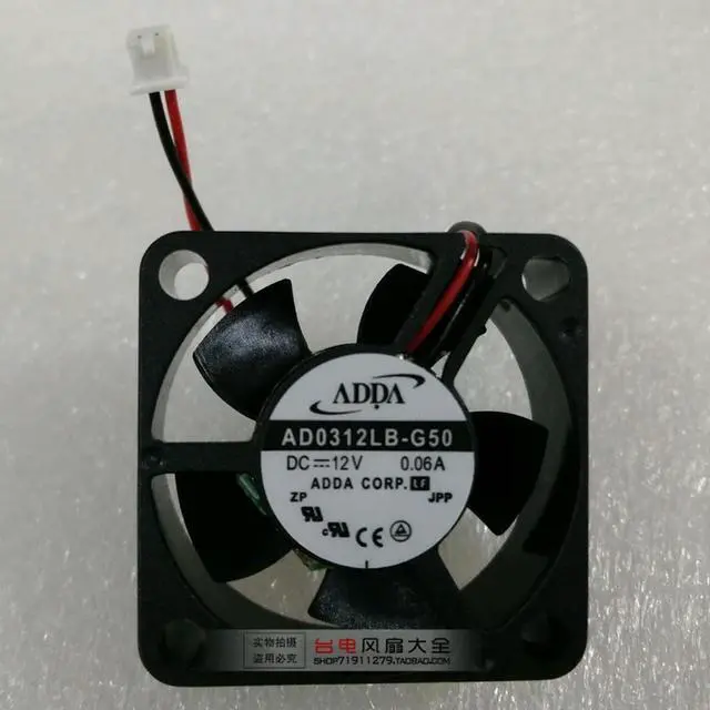 Alt view image 2 of 2 - 3cm AD0312MB-G50 AD0312LB-G50 3010 12v 0.12  Cooling Fan