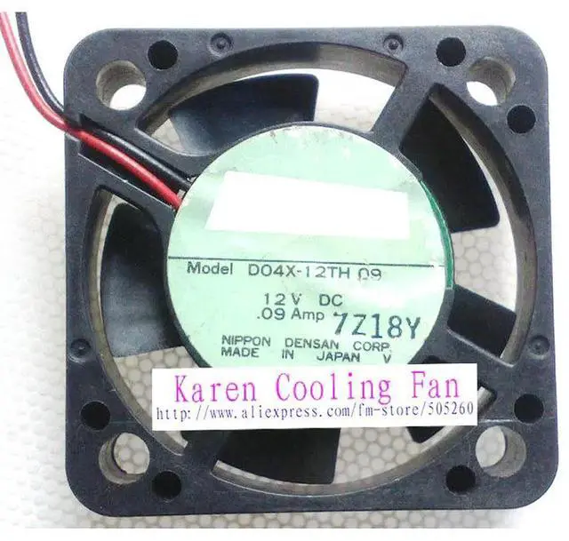 Main image of 4CM D04X-12TH 09 4010 12V 0.09A cooling fan 40*40*10mm  hzdo