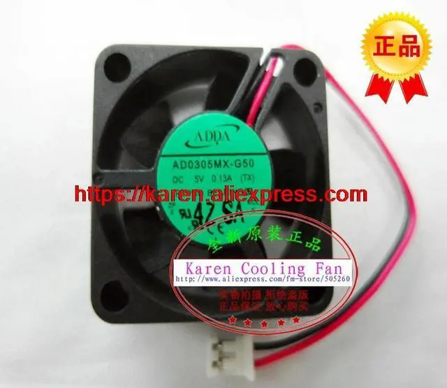 Main image of AD0305MX-G50 DC5V 0.13A 3CM 30*30*10MM cooling fan
