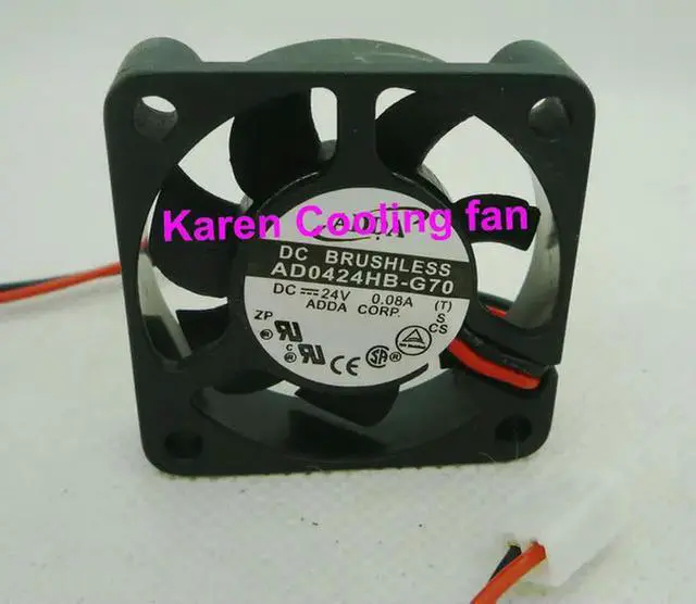 Alt view image 2 of 2 - 4CM AD0424HB-G70 4010 24V 0.08A  Cooling Fan 40*40*10MM