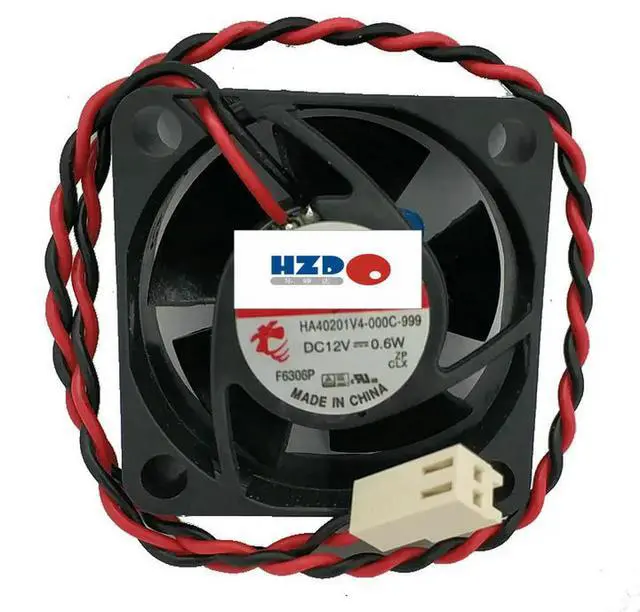Alt view image 3 of 3 - HZDO 4020 12V 0.6W HA40201V4-000C-999 2WIRE Cooling fan 40*40*20mm