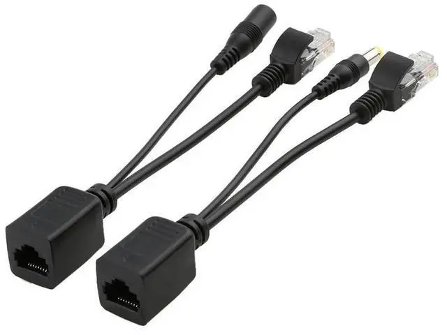 Alt view image 3 of 4 - 2pcs POE Adapter Wire RJ45 Injector Splitter Ethernet Synthesizer Separator