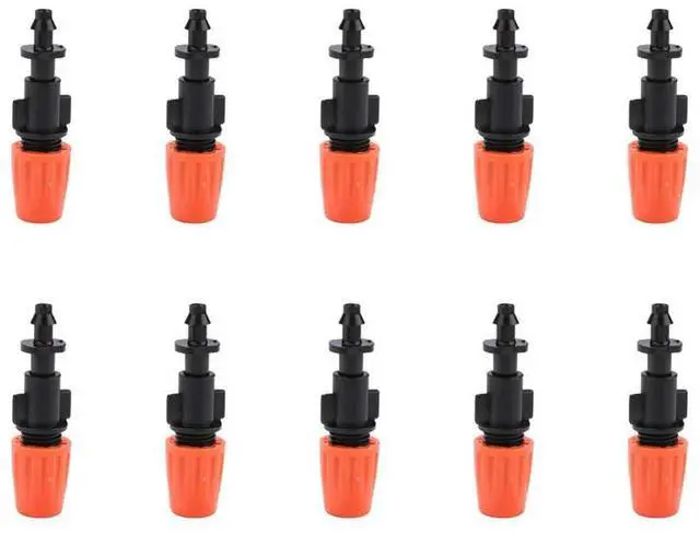 Main image of 10pcs Micro Barbed Nozzle Adjustable Misting Sprinklers Plastic Portable Multi-function  Gardening Watering System Tools