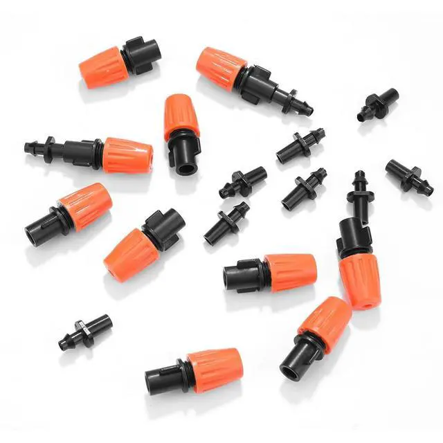 Alt view image 4 of 4 - 10pcs Micro Barbed Nozzle Adjustable Misting Sprinklers Plastic Portable Multi-function  Gardening Watering System Tools