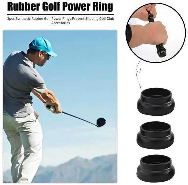 Main image of Synthetic Rubber Golf Power Rings Prevent Slipping Golf Accessories Pack of 3