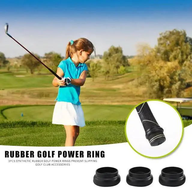 Alt view image 3 of 4 - Synthetic Rubber Golf Power Rings Prevent Slipping Golf Accessories Pack of 3