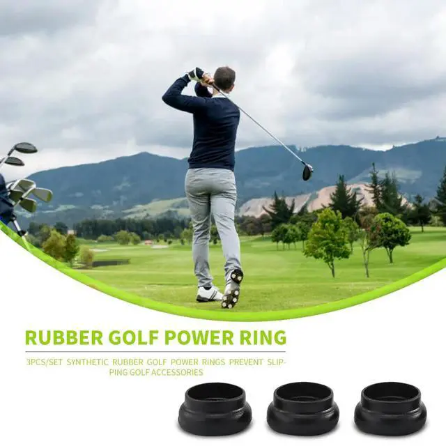Alt view image 4 of 4 - Synthetic Rubber Golf Power Rings Prevent Slipping Golf Accessories Pack of 3