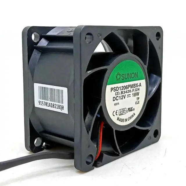 Alt view image 3 of 3 - PSD1206PMBX-A DC12V 18W 60x60x38MM 6cm 2Lines Power Cooling Fan
