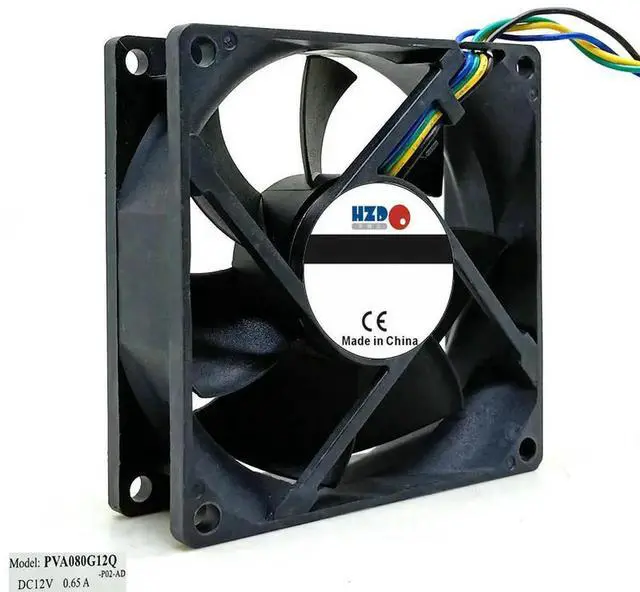 Main image of PVA080G12Q 80x80x25MM DC12v 0.65a 8cm 4Lines PWM Computer CPU Cooling fan