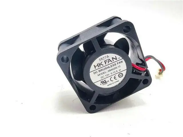 Alt view image 2 of 3 - AB4020L12 40X40X20MM 4CM DC12V 0.12A 6000RPM Computer Cooling Fan HZDO