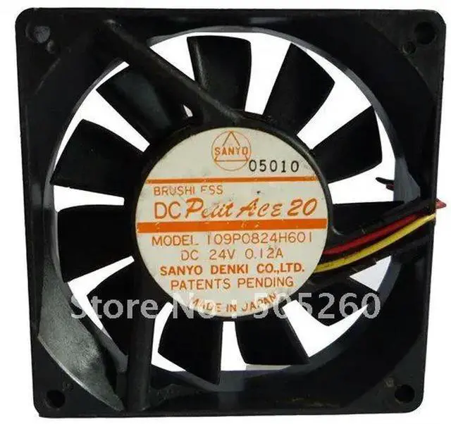 Main image of 8cm 8020 24V 0.12A 109P0824H601 Cooling fan
