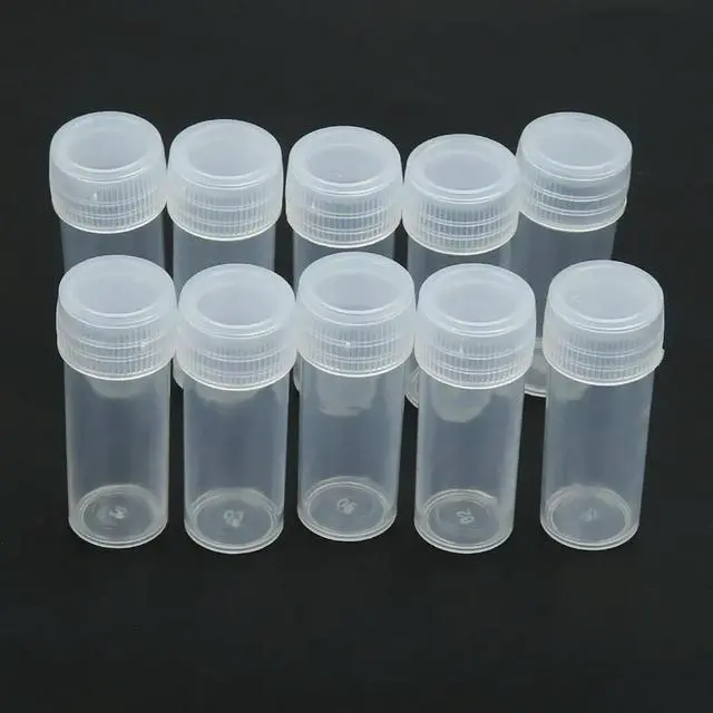 Alt view image 2 of 4 - 50pcs 5g Volume Medicine Bottle Portable Powder Capsule Bottle Transparent Medical Level Multi-function for Seed Granular Object