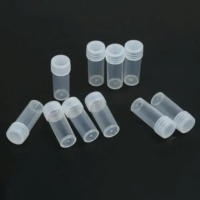 Main image of 50pcs 5g Volume Medicine Bottle Portable Powder Capsule Bottle Transparent Medical Level Multi-function for Seed Granular Object