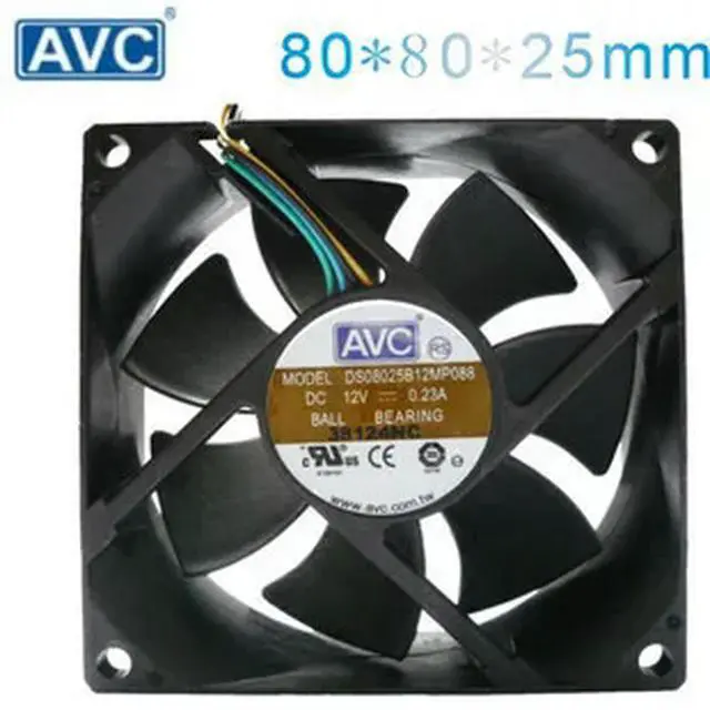 Alt view image 2 of 2 - AVC 8CM DS08025B12MP088 8025 12V 0.23A 4WIRE fan DS08025B12M