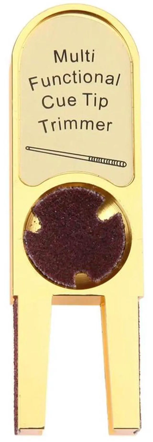 Alt view image 4 of 4 - U Shaped Cue Tip Trimmer Multi-Function Billiards Pool Cue Tip Sharper Tool l Cue Tip Sander Billiard Accessories