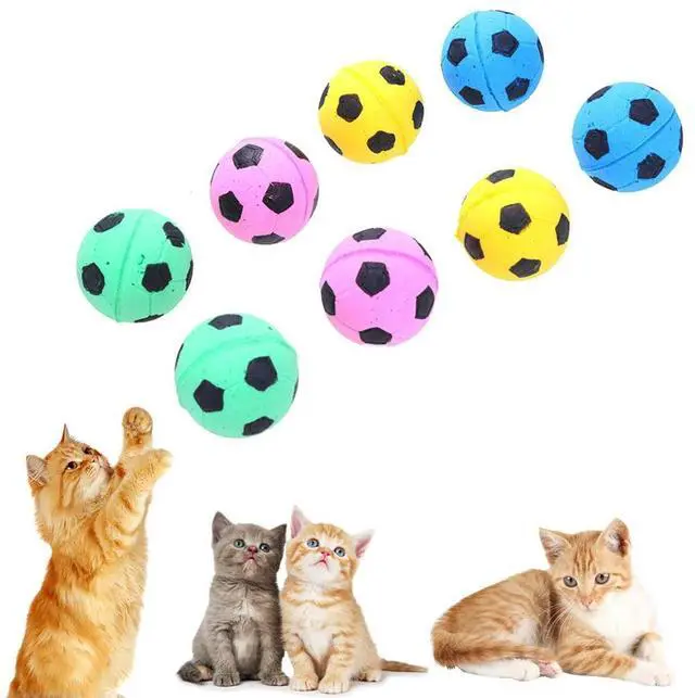 Alt view image 2 of 4 - 12pcs Pet Interactive Toy Ball Cut Soft Mini Dog Fumble Fetch Ball Fun Cat Teasing Balls Random Color Outdoor Entertainment Toys
