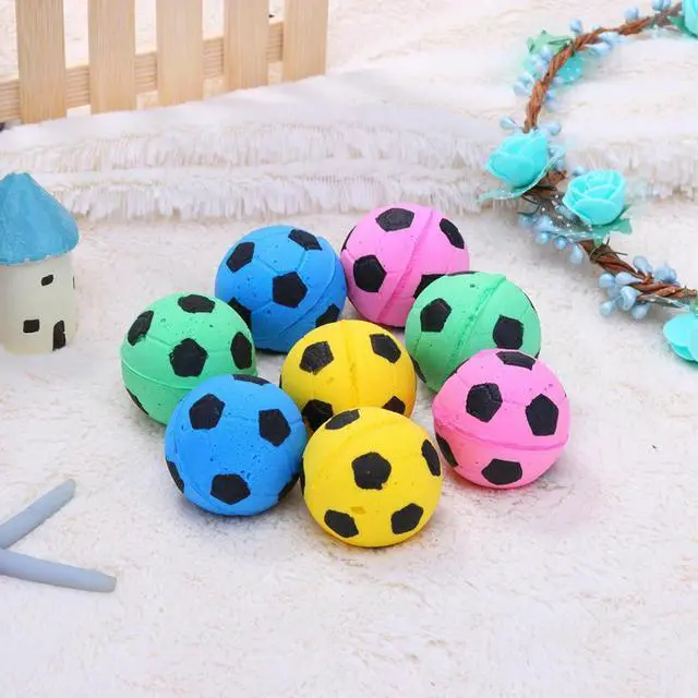 Main image of 12pcs Pet Interactive Toy Ball Cut Soft Mini Dog Fumble Fetch Ball Fun Cat Teasing Balls Random Color Outdoor Entertainment Toys