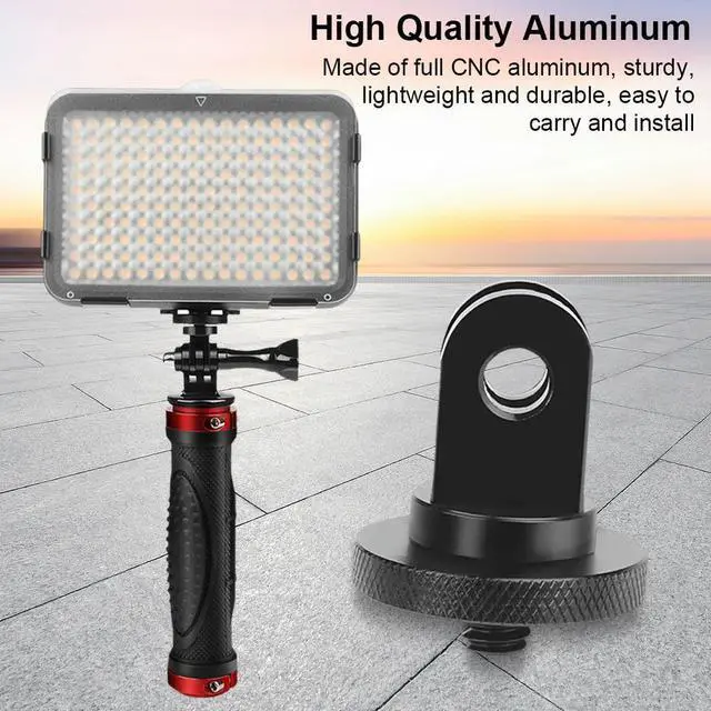 Alt view image 2 of 7 - 5pcs Aluminum Alloy 1/4 Screw Mini Tripod Adapter Camera Tripod Mount Adapter for GoPro Hero//X3 Camera Accessories