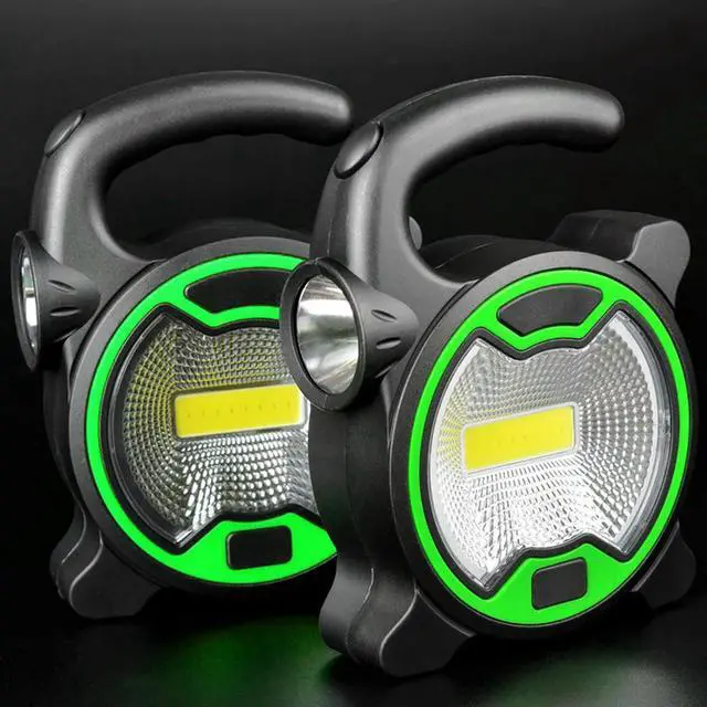 Alt view image 4 of 7 - LED COB Workshop Torch with Handle Mini Handheld Flashlight Multifunctional Camping Emergency Flashlight for Night Outdoor