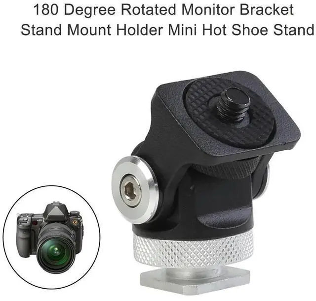 Alt view image 2 of 7 - Monitor Bracket Stand 180 Degree Rotated Mount Holder for Video Maker Vlogger